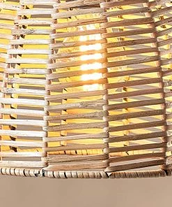 Nkuku Noko Wicker Conical Pendant - Natural - Extra Small Kitchen & Dining Room