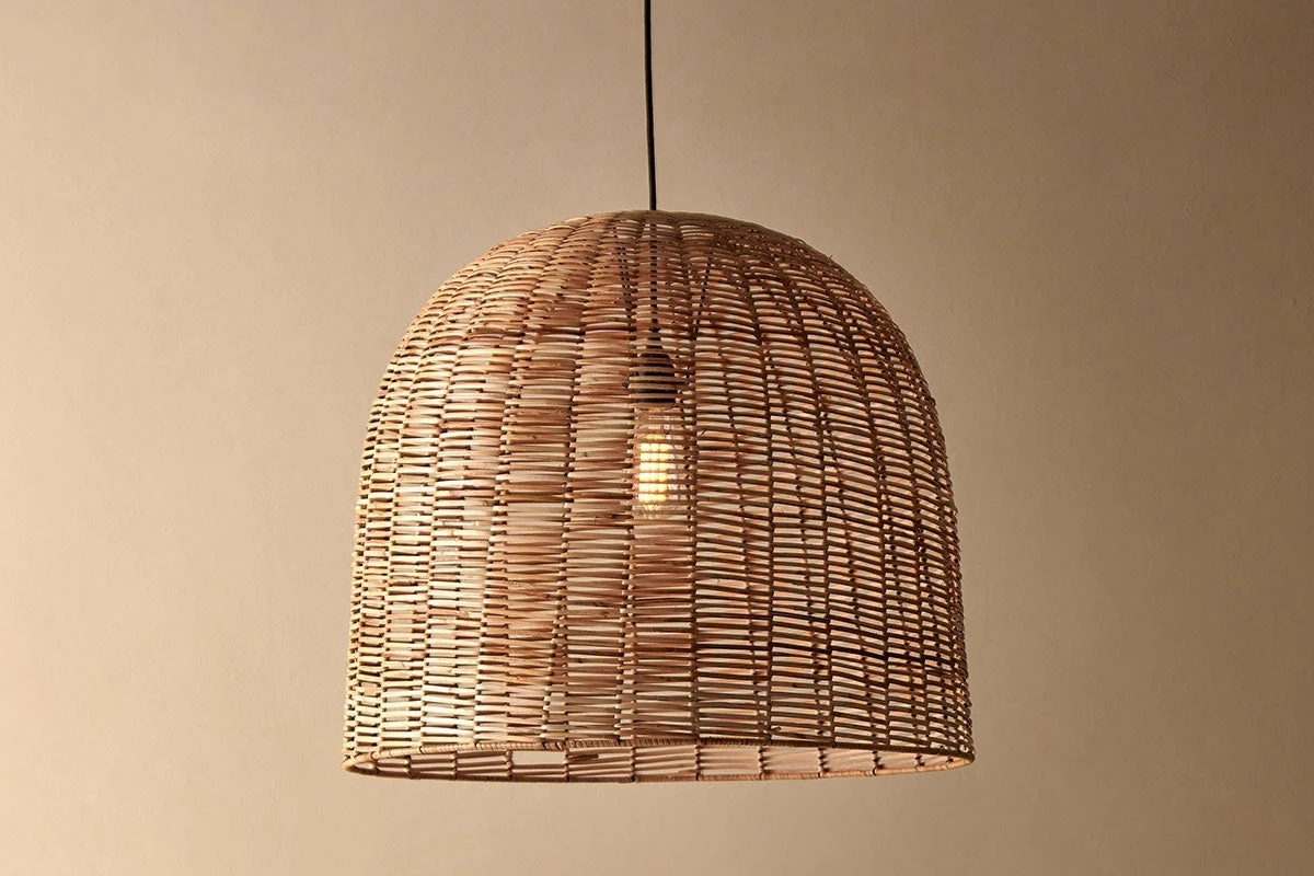 Nkuku Noko Wicker Dome Pendant - Large New Arrivals 3 Nkuku Noko Wicker Dome Pendant - Large New Arrivals