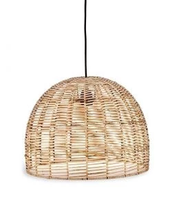 Nkuku New Arrivals Noko Wicker Dome Pendant - Small