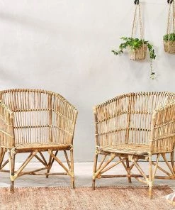 Nkuku Living Room Nokpul Rattan Armchair