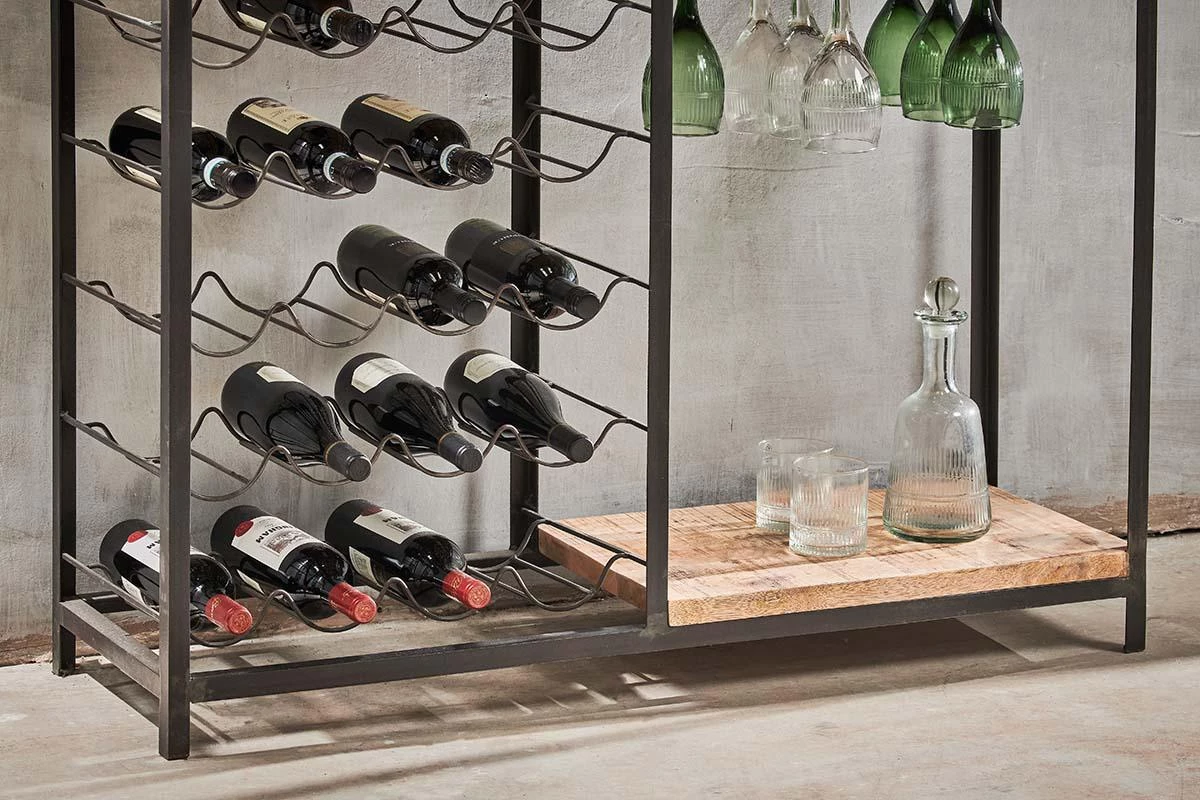 Nkuku Obra Bar With Wine Glass Storage 5 Nkuku Obra Bar With Wine Glass Storage