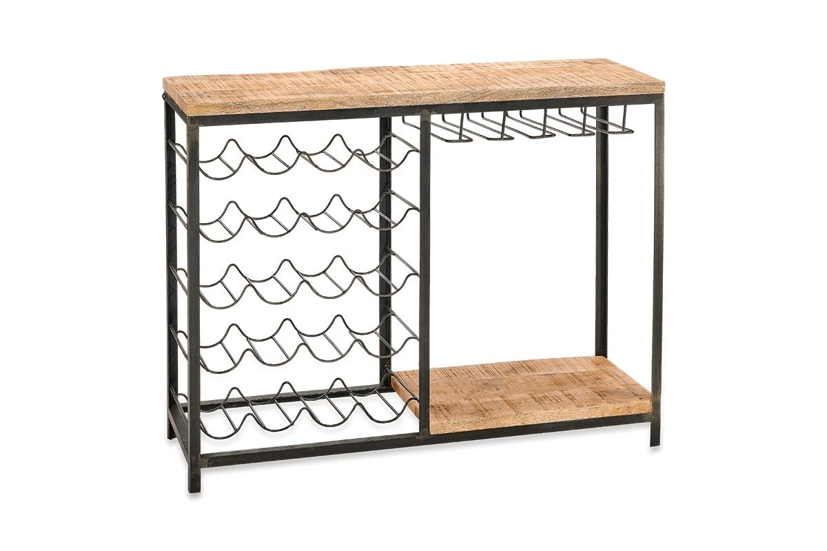 Nkuku Obra Bar With Wine Glass Storage 6 Nkuku Obra Bar With Wine Glass Storage