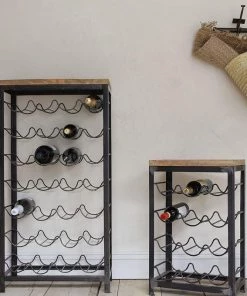 Nkuku Storage & Shelving Obra Industrial Wine Rack - Large