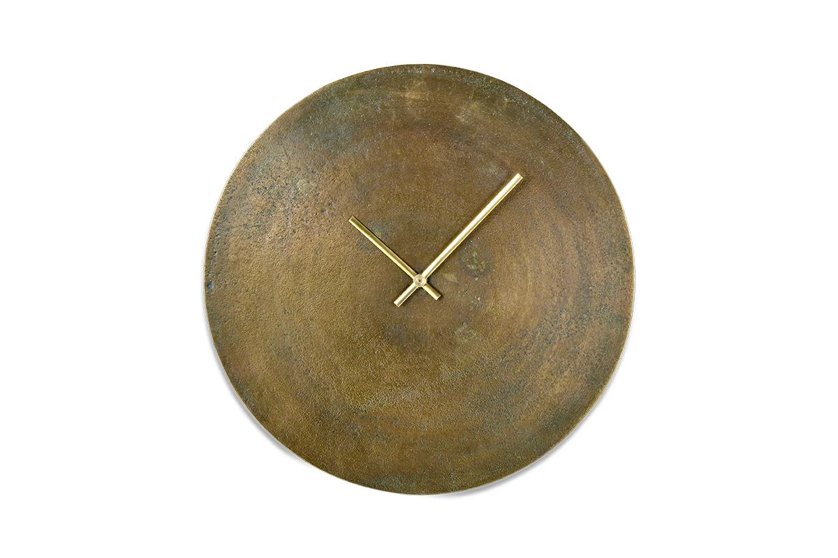 Nkuku Home Accessories Okota Wall Hung Clock - Antique Brass 4 Nkuku Home Accessories Okota Wall Hung Clock - Antique Brass