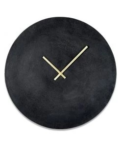 Nkuku Okota Wall Hung Clock - Black Home Accessories