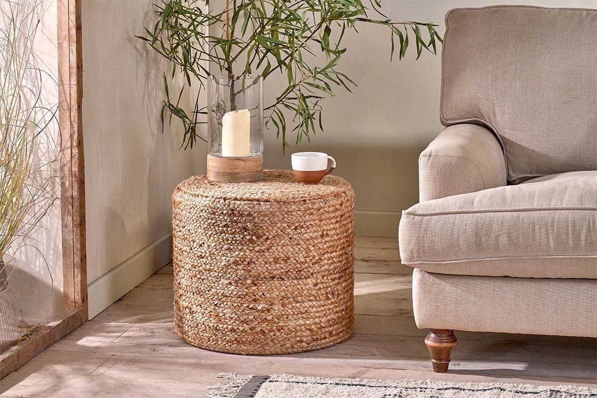 Nkuku Ondal Round Braided Hemp Side Table 3 Nkuku Ondal Round Braided Hemp Side Table