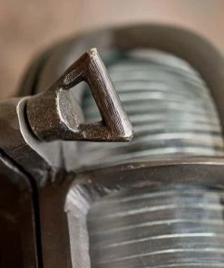 Nkuku Oshi Brass Oval Outdoor Bulkhead Light - Iron