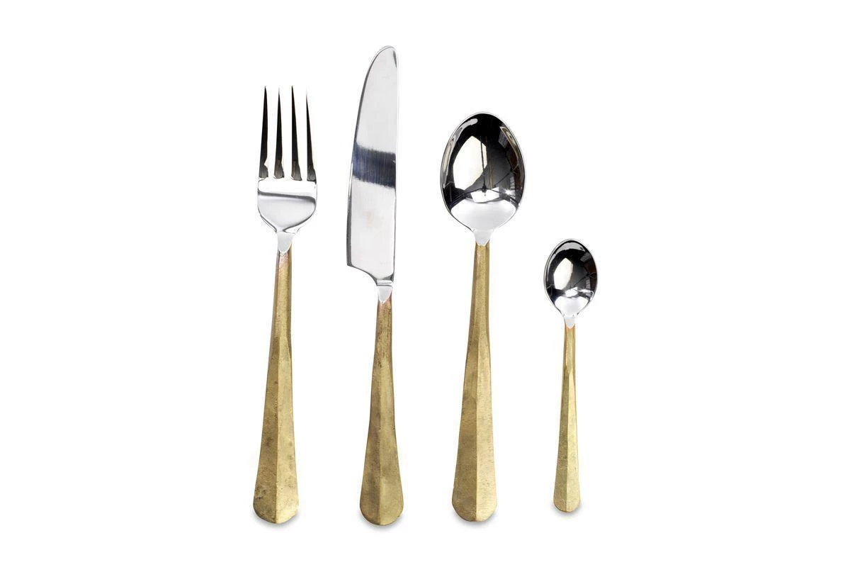 Nkuku Osko Cutlery Set - Brushed Gold (Set Of 16) 4 Nkuku Osko Cutlery Set - Brushed Gold (Set Of 16)