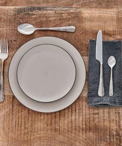 Nkuku Osko Cutlery Set - Brushed Silver (Set Of 16)