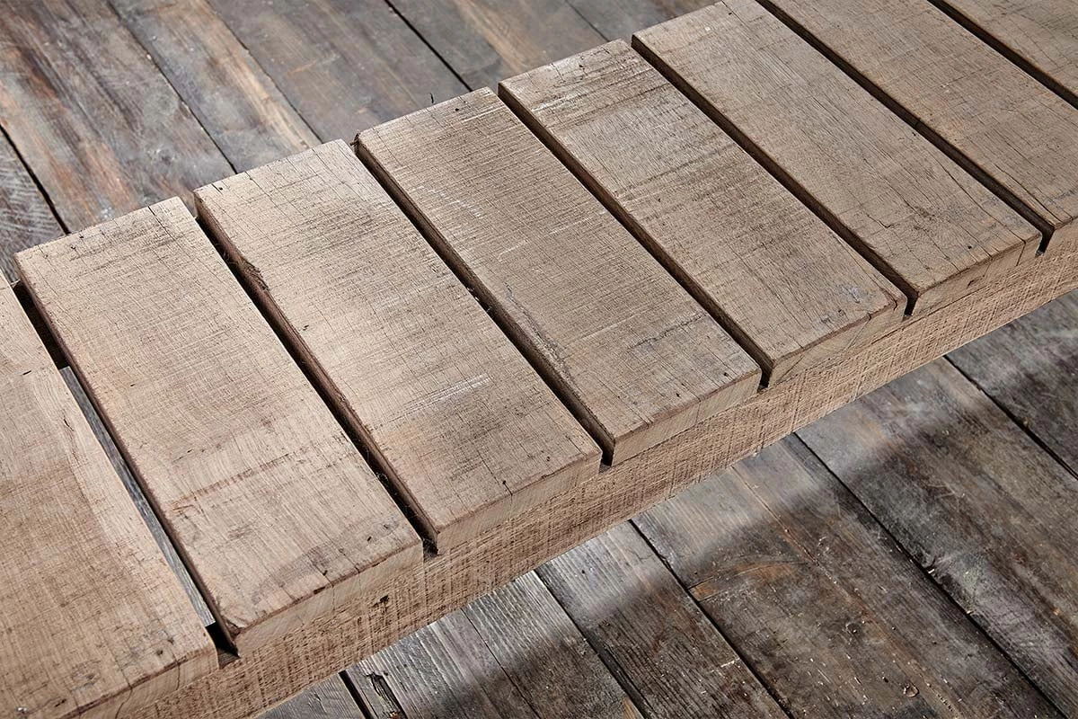 Nkuku Oso Wooden Bench - 220cm Garden Furniture 8 Nkuku Oso Wooden Bench - 220cm Garden Furniture