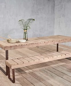 Nkuku Oso Wooden Dining Table - 220cm Kitchen & Dining Room