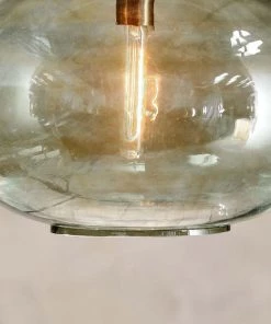 Nkuku Hallway & Bootroom Otoro Glass Pendant - Green Smoke - Large Round 9 Nkuku Hallway & Bootroom Otoro Glass Pendant - Green Smoke - Large Round