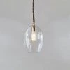 Nkuku Otoro Glass Pendant - Small Oval Living Room
