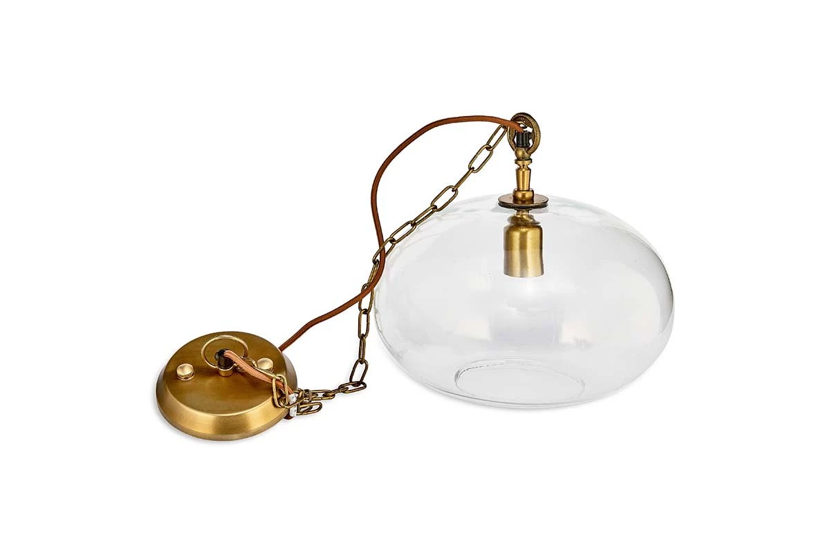 Nkuku Otoro Glass Pendant - Small Round Living Room 6 Nkuku Otoro Glass Pendant - Small Round Living Room