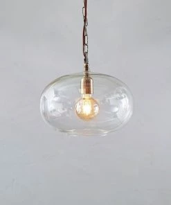 Nkuku Otoro Glass Pendant - Small Round Living Room