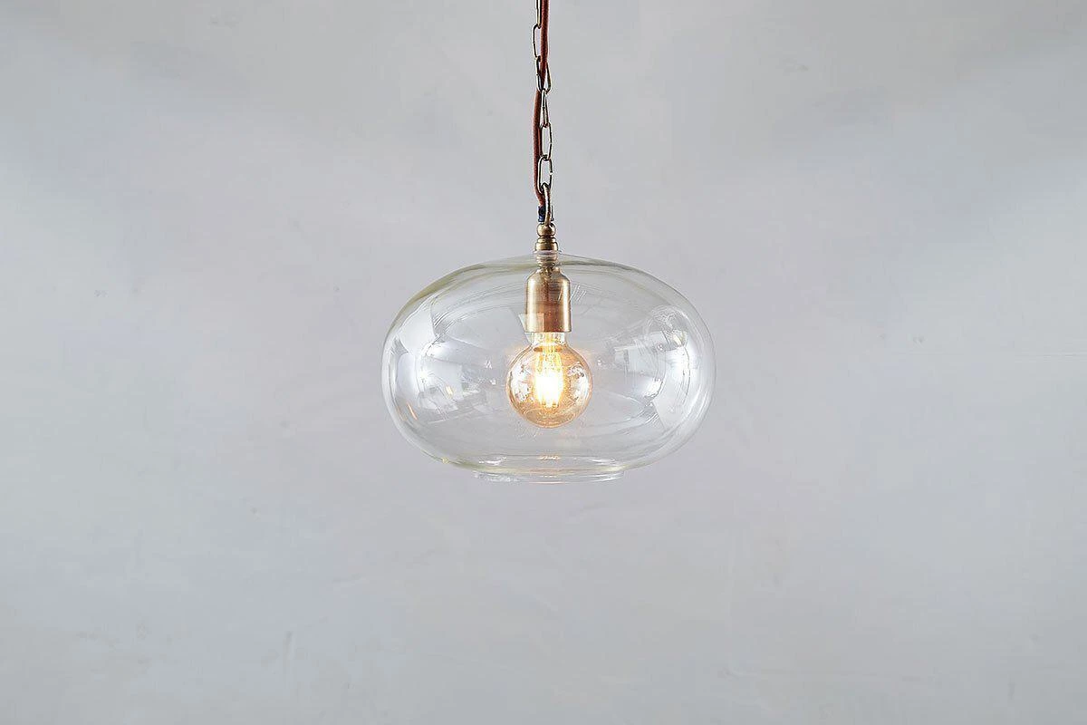Nkuku Otoro Glass Pendant - Small Round Living Room 3 Nkuku Otoro Glass Pendant - Small Round Living Room
