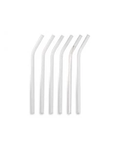 Nkuku Tableware Ouzoud Glass Straws - Clear (Set Of 6) 8 Nkuku Tableware Ouzoud Glass Straws - Clear (Set Of 6)