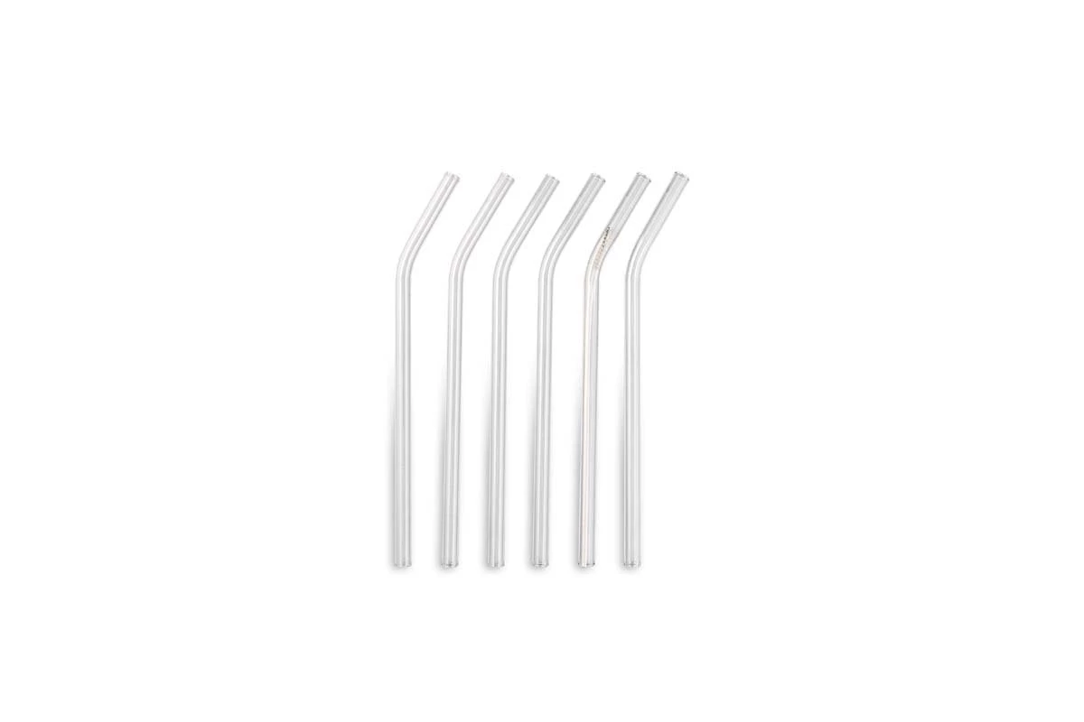 Nkuku Tableware Ouzoud Glass Straws - Clear (Set Of 6) 5 Nkuku Tableware Ouzoud Glass Straws - Clear (Set Of 6)