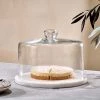 Nkuku Ovah Marble Cake Dome - White New Arrivals 2 Nkuku Ovah Marble Cake Dome - White New Arrivals