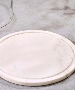 Nkuku Ovah Marble Cake Dome - White New Arrivals