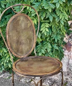 Nkuku New Arrivals Parwaha Iron Bistro Chair