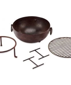Nkuku Garden Furniture Patna Tabletop Kadai Fire Pit