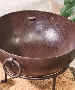 Nkuku Garden Furniture Patna Tabletop Kadai Fire Pit