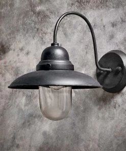Nkuku Phena Outdoor Swan Neck Metal Wall Lamp New Arrivals