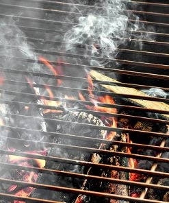 Nkuku Reclaimed Iron Kadai Fire Pit With Grill - Large Garden Furniture