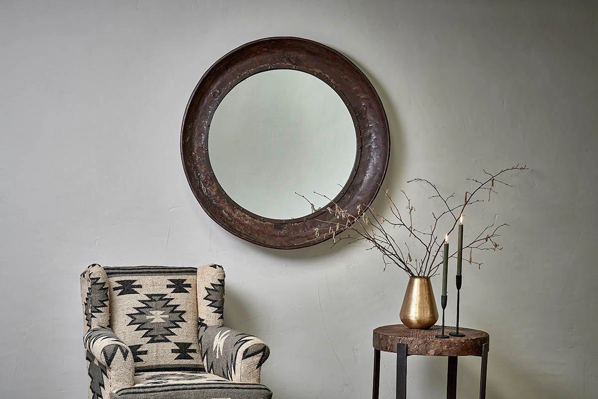 Nkuku Home Accessories Reclaimed Iron Tray Mirror 5 Nkuku Home Accessories Reclaimed Iron Tray Mirror