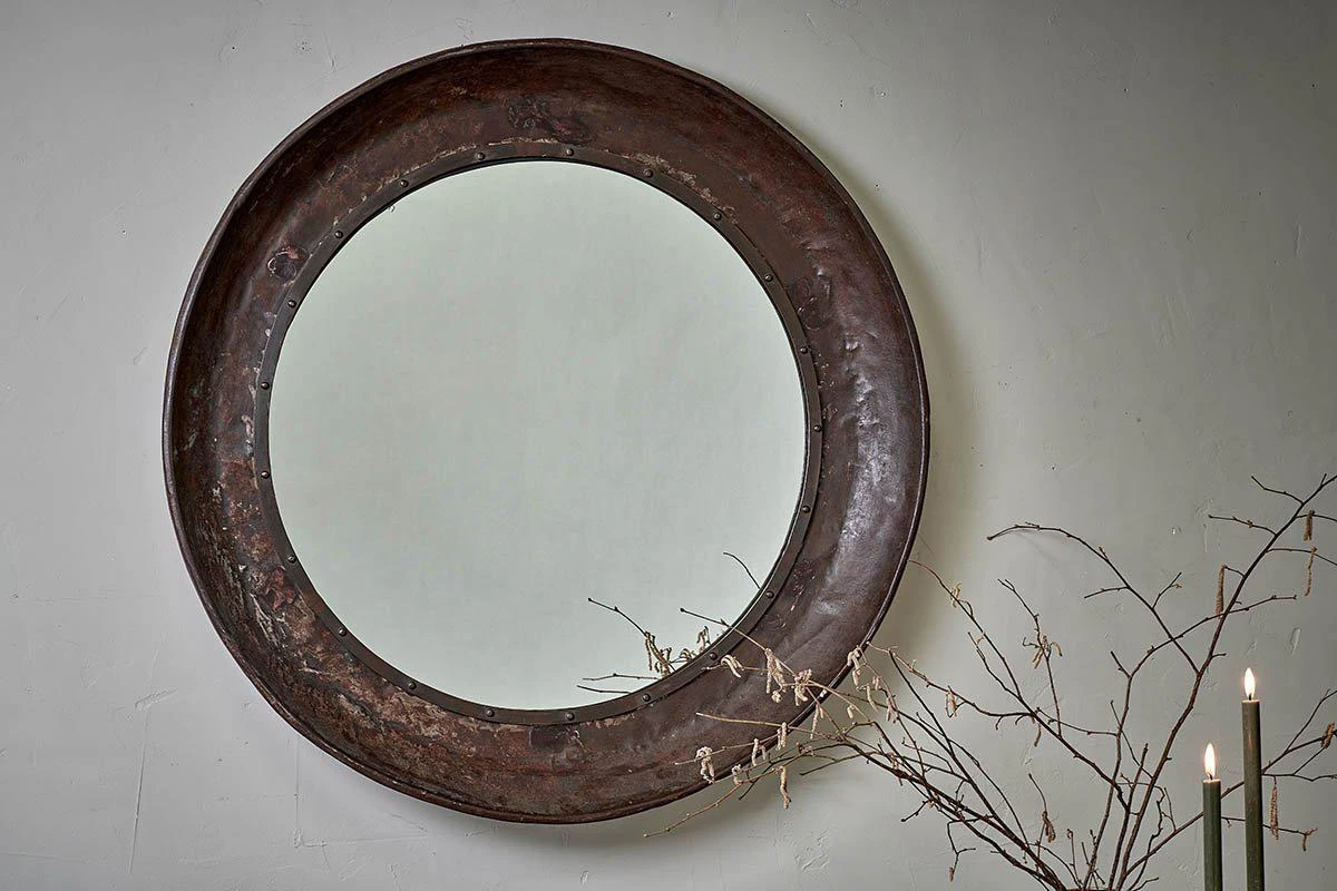 Nkuku Home Accessories Reclaimed Iron Tray Mirror 3 Nkuku Home Accessories Reclaimed Iron Tray Mirror