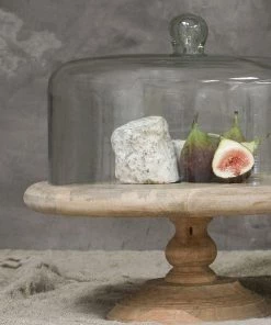 Nkuku Serveware Recycled Glass Dome Cake Stand