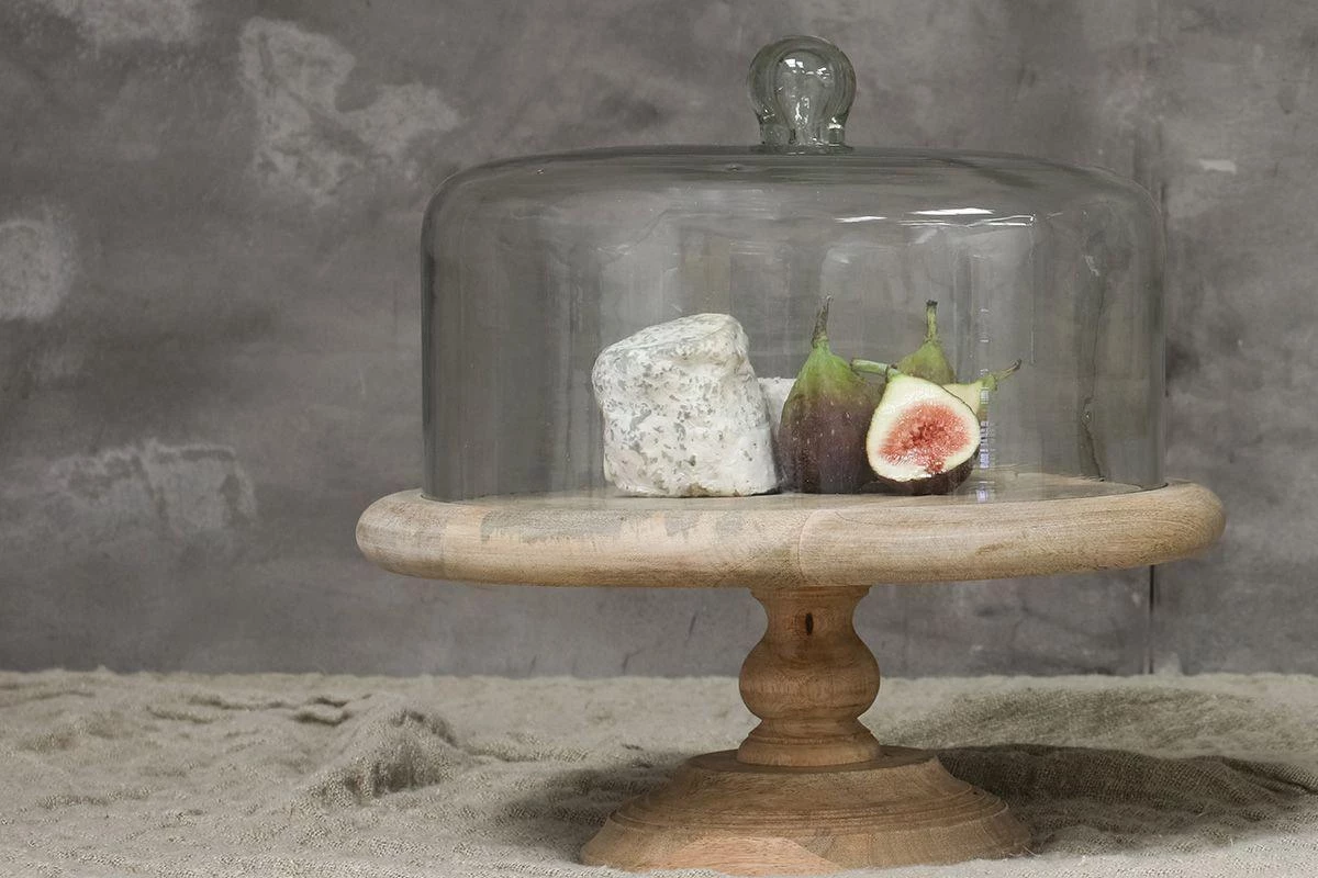 Nkuku Serveware Recycled Glass Dome Cake Stand 3 Nkuku Serveware Recycled Glass Dome Cake Stand