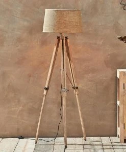 Nkuku Living Room Ronga Tripod Floor Lamp