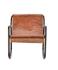 Nkuku Living Room Sagari Leather Rocking Chair