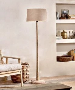 Nkuku Sahar Mango Wood Floor Lamp New Arrivals