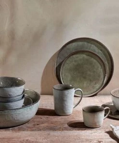 Nkuku Simi Bowl - Moss Green Tableware