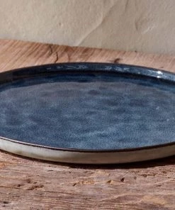 Nkuku Simi Dinner Plate - Deep Blue Tableware