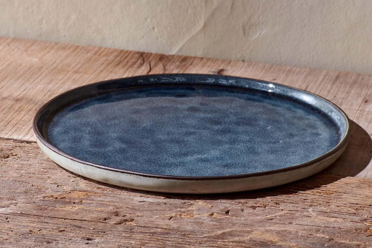 Nkuku Simi Dinner Plate - Deep Blue Tableware 4 Nkuku Simi Dinner Plate - Deep Blue Tableware