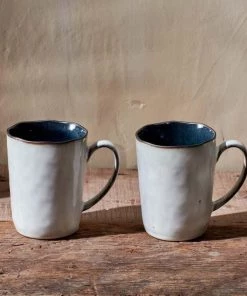 Nkuku Tableware Simi Mug - Deep Blue - Large (Set Of 2)