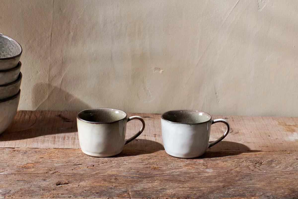 Nkuku Simi Mug - Moss Green - Small (Set Of 2) 3 Nkuku Simi Mug - Moss Green - Small (Set Of 2)