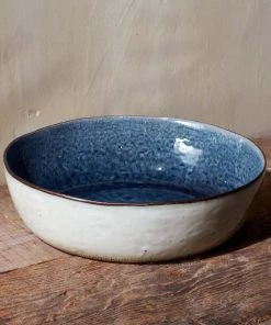 Nkuku Tableware Simi Serving Bowl - Deep Blue - Large