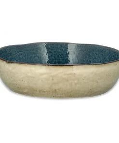 Nkuku Tableware Simi Serving Bowl - Deep Blue - Large