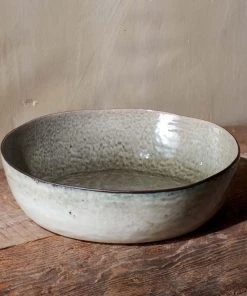 Nkuku Tableware Simi Serving Bowl - Moss Green - Large