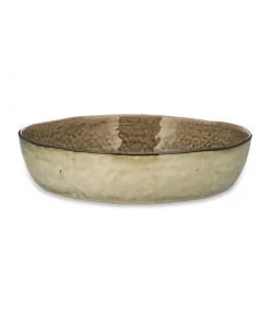 Nkuku Tableware Simi Serving Bowl - Moss Green - Small