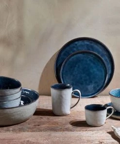 Nkuku Simi Side Plate - Deep Blue Tableware