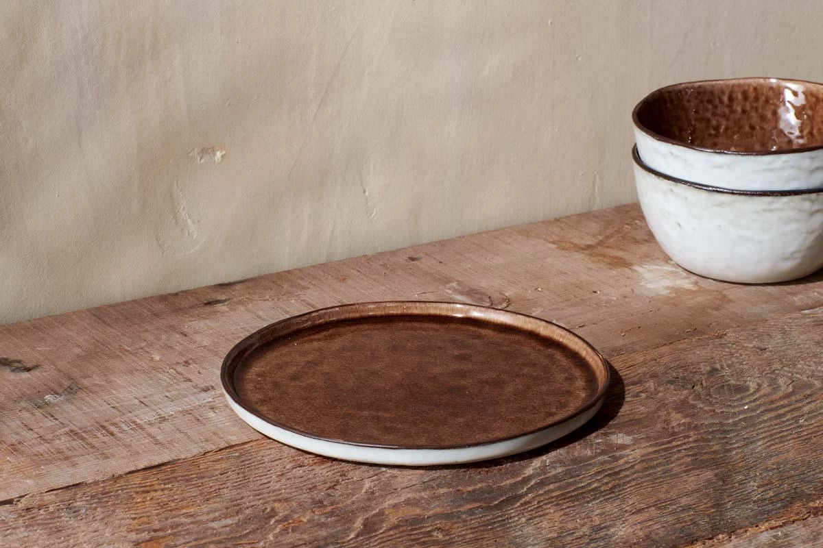 Nkuku Simi Side Plate - Earth 3 Nkuku Simi Side Plate - Earth