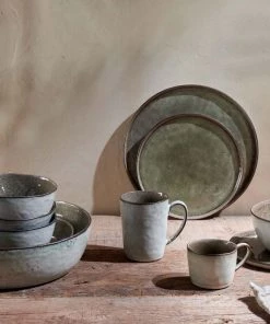 Nkuku Simi Side Plate - Moss Green - One Size Tableware