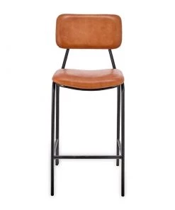 Nkuku New Arrivals Sotta Leather Bar Chair