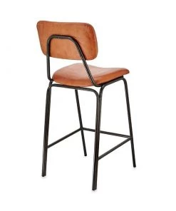 Nkuku New Arrivals Sotta Leather Bar Chair